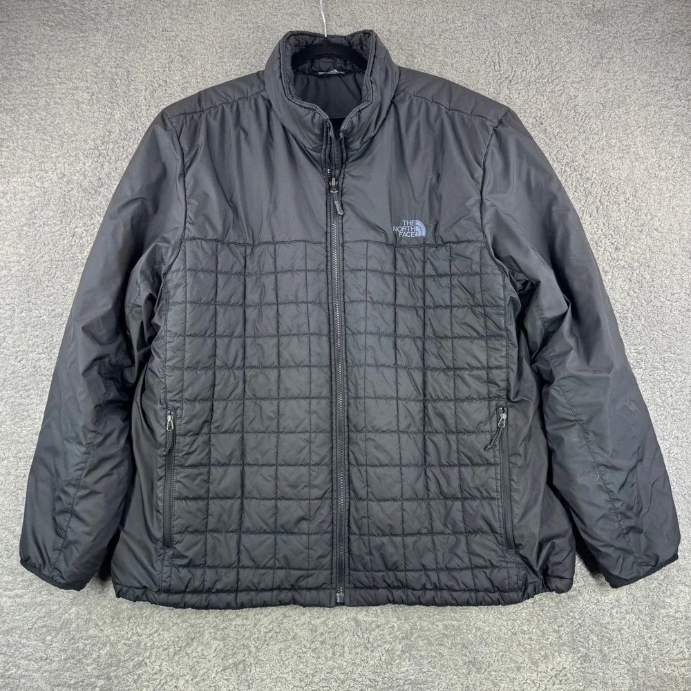The North Face‎ Mens Jester Jacket Black Hybrid Quilted Insulated XXL F15 *FLAW